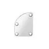 NP-76-C Boston  neck mounting plate, 64,5x51,4mm, for contoured body heel, chrome