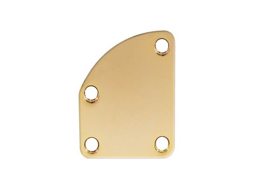 NP-76-G Boston  neck mounting plate, 64,5x51,4mm, for contoured body heel, gold