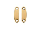 NP-82-G Boston  neck mounting plates, 50,5x15,1mm, 2 pcs, gold