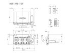 NS510TS-FE1 Gotoh  tremolo, pitch 10.5mm, steel block, steel solid saddles, 2 pivot points, chrome