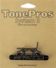 NVR2-BK TonePros  NVR2 tune-o-matic bridge, for USA guitars, black