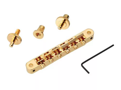 NVR2-G TonePros  NVR2 tune-o-matic bridge, for USA guitars, gold
