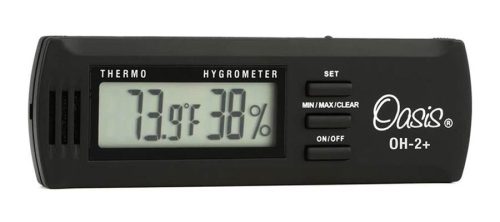 OAS/OH-2 Oasis  digital hygrometer OH-2+, with case clip, 3.0V battery included