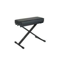   OB-90 Boston  keyboard bench, X-model, with EZ adjust, leather look seat (53x24 cm.), black