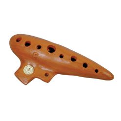 OC-15-F Schwarz  ocarina, ceramic, with bag, key: F, 15 cm