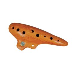 OC-18-C Schwarz  ocarina, ceramic, with bag, key: C, 18 cm