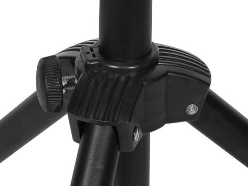 Boston OMS-280 Faltbarer Notenständer aus perforiertem Stahl – Pult 49 × 34 cm, Höhe 70-130 cm, zweiteiliges Design, Dreibein