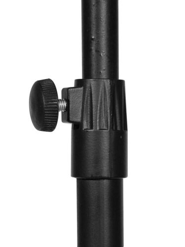 Boston OMS-280 Faltbarer Notenständer aus perforiertem Stahl – Pult 49 × 34 cm, Höhe 70-130 cm, zweiteiliges Design, Dreibein