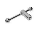 OMS-302-005 Boston  spare part, swivel nut M7 with grip axle, chrome also for microphone stands