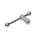 OMS-302-005 Boston  spare part, swivel nut M7 with grip axle, chrome also for microphone stands