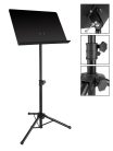 OMS-312 Boston  metal music stand, black, solid desk, desk size 48x35cm