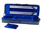 OVC40BUBU Leonardo Elementary series violin case 4/4, oblong, foam moulded, 2 straps, blue, blue interior