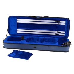   OVC40BUBU Leonardo Elementary series violin case 4/4, oblong, foam moulded, 2 straps, blue, blue interior