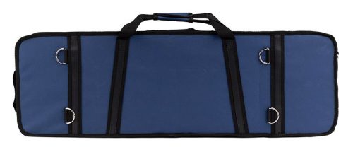 OVC40BUBU Leonardo Elementary series violin case 4/4, oblong, foam moulded, 2 straps, blue, blue interior