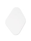 P-102-W Boston  back plate, potmeters cavity, 1 ply, LP-model, white