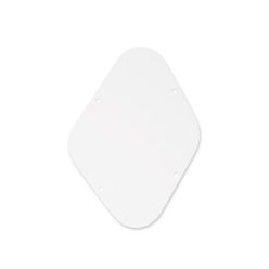   P-102-W Boston  back plate, potmeters cavity, 1 ply, LP-model, white