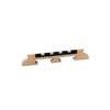 P-1112 Boston  bridge for banjo, maple, ebony+galalith saddle, for tenor banjo, height: 1/2" (1,3 cm)