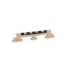 P-1158 Boston  bridge for banjo, maple, ebony+galalith saddle, for tenor banjo, height: 5/8" (1,6 cm)