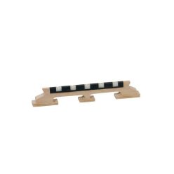   P-1212 Boston  bridge for banjo, maple, ebony+galalith saddle, for 5 string banjo, height: 1/2" (1,3 cm)