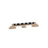 P-1212 Boston  bridge for banjo, maple, ebony+galalith saddle, for 5 string banjo, height: 1/2" (1,3 cm)