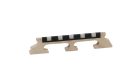 P-1258 Boston  bridge for banjo, maple, ebony+galalith saddle, for 5 string banjo, height: 5/8" (1,6 cm)