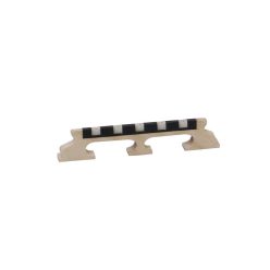   P-1258 Boston  bridge for banjo, maple, ebony+galalith saddle, for 5 string banjo, height: 5/8" (1,6 cm)