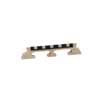 P-1258 Boston  bridge for banjo, maple, ebony+galalith saddle, for 5 string banjo, height: 5/8" (1,6 cm)