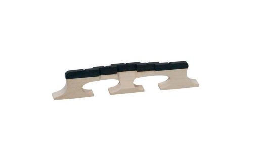 P-1512 Boston  bridge for banjo, maple, ebony compensated saddles, for 5 string banjo, height: 1/2" (1,3 cm)