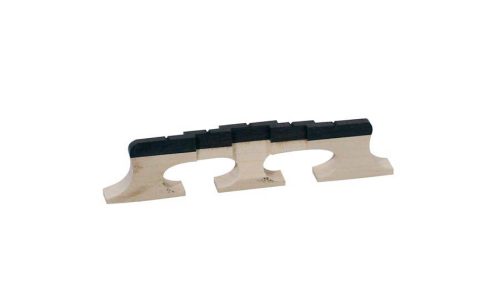 P-1558 Boston  bridge for banjo, maple, ebony compensated saddles, for 5 string banjo, height: 5/8" (1,6 cm)