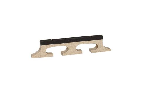 P-9412 Boston  bridge for banjo, maple, ebony saddle, for tenor banjo, height: 1/2" (1,3 cm)