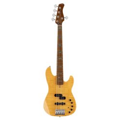   P10+ A5/NT Sire Basses P10 Series Marcus Miller alder with flamed maple top 5-string bass guitar, natural