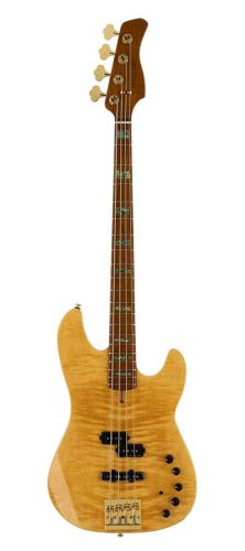 P10 DX4/NT Sire Basses P10 Series Marcus Miller swamp ash + flamed maple 4-string active bass guitar natural, with hard case