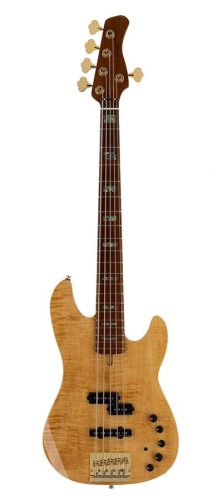 P10 DX5/NT Sire Basses P10 Series Marcus Miller swamp ash + flamed maple 5-string active bass guitar natural, with hard case