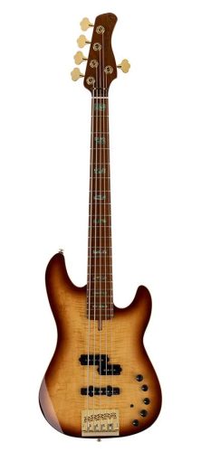 P10 DX5/TS Sire Basses P10 Series Marcus Miller swamp ash + flamed maple 5-string active bass guitar tobacco sunburst, with hard case