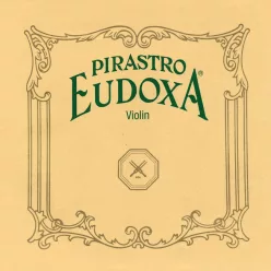   P213452 Pirastro Eudoxa violin string stiff G-4 thick (16), gut core, silver, in tube