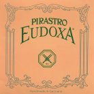 P214025 Pirastro Eudoxa violin string set medium, with E-loop end