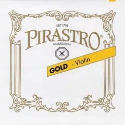   P215021 Pirastro Gold violin string set medium, with E-ball end