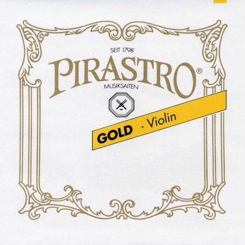 P215021 Pirastro Gold violin string set medium, with E-ball end