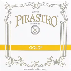   P215221 Pirastro Gold violin string A-2 medium, gut core, aluminum