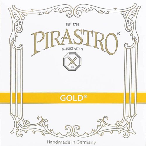 P215221 Pirastro Gold violin string A-2 medium, gut core, aluminum