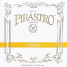 P215321 Pirastro Gold violin string D-3 medium, gut core, silver-aluminum