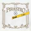 P235300 Pirastro Gold cello string G-3 gut core, silver