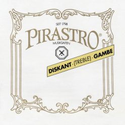   P254630 Pirastro Diskant Gambe treble-gamba string D-6 (21 3/4), gut core, silver