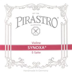   P310421 Pirastro Synoxa violin string E-1 medium, ball end, silvery steel