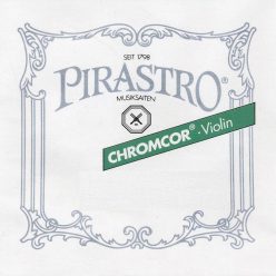   P319020 Pirastro Chromcor violin string set medium, with E-ball end