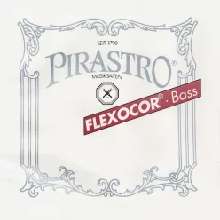   P341200 Pirastro Flexocor double bass string E-2 solo, rope core, chrome steel