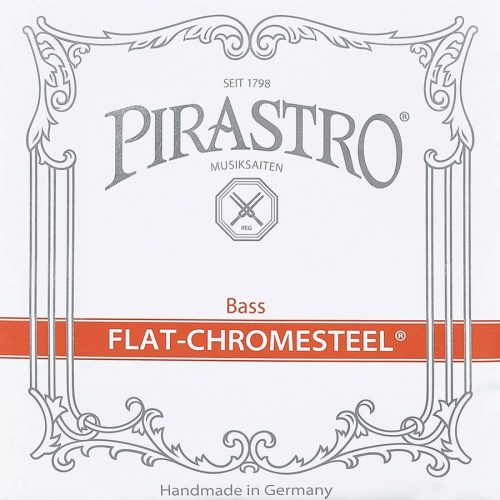 P342000 Pirastro Flat Chromesteel double bass string set solo