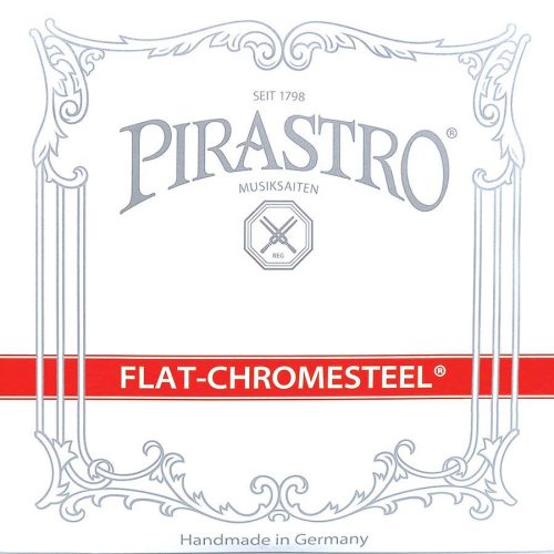 P342020 Pirastro Flat Chromesteel double bass string set medium