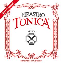   P412021 Pirastro Tonica violin string set medium, with E-ball end