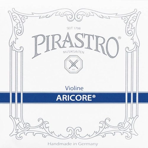 P416021 Pirastro Aricore violin string set medium, with E-ball end